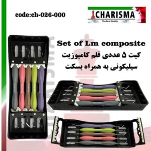 ست قلم کامپوزیت سیلیکونی سولو کاریزما مدل LM ( به همراه بسکت )