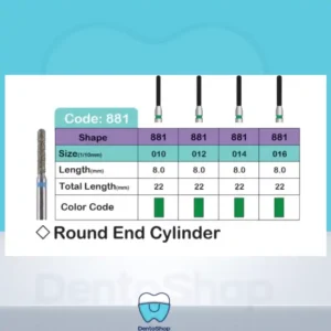 فرز الماسه توربین Round end cylinder لاستردنت (881)