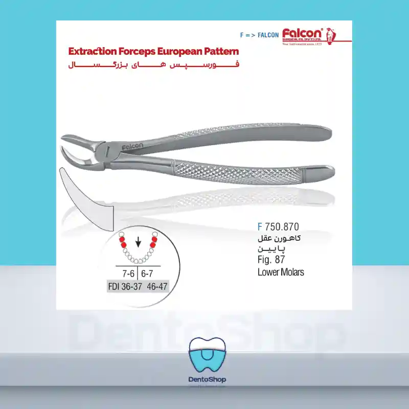 فورسپس کاهورن عقل 750.870 فالکن Falcon