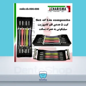 ست قلم کامپوزیت سیلیکونی سولو کاریزما مدل LM ( به همراه بسکت )